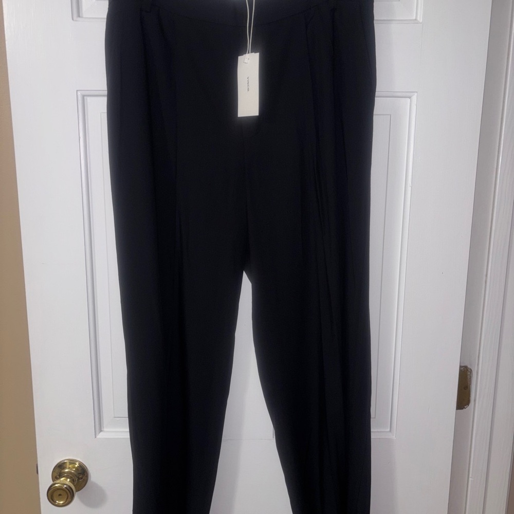 Vince Mid-Rise Pull On Tapered Women's Pants Size Large